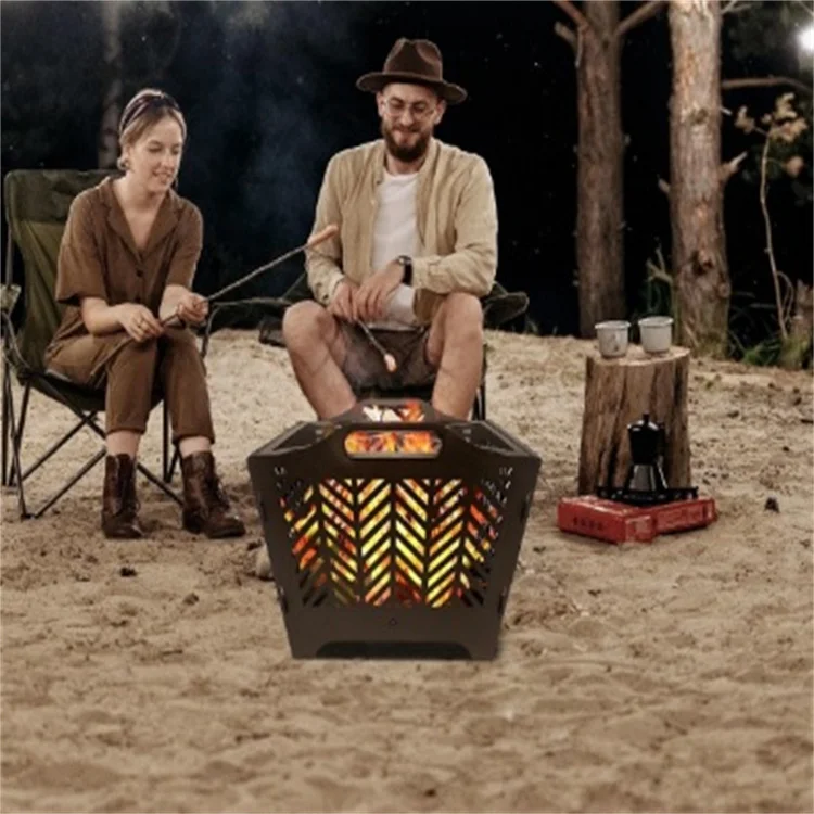 Hot Selling Outdoor Heating Camping Portable Folding Firewood Campfire Stove BBQ