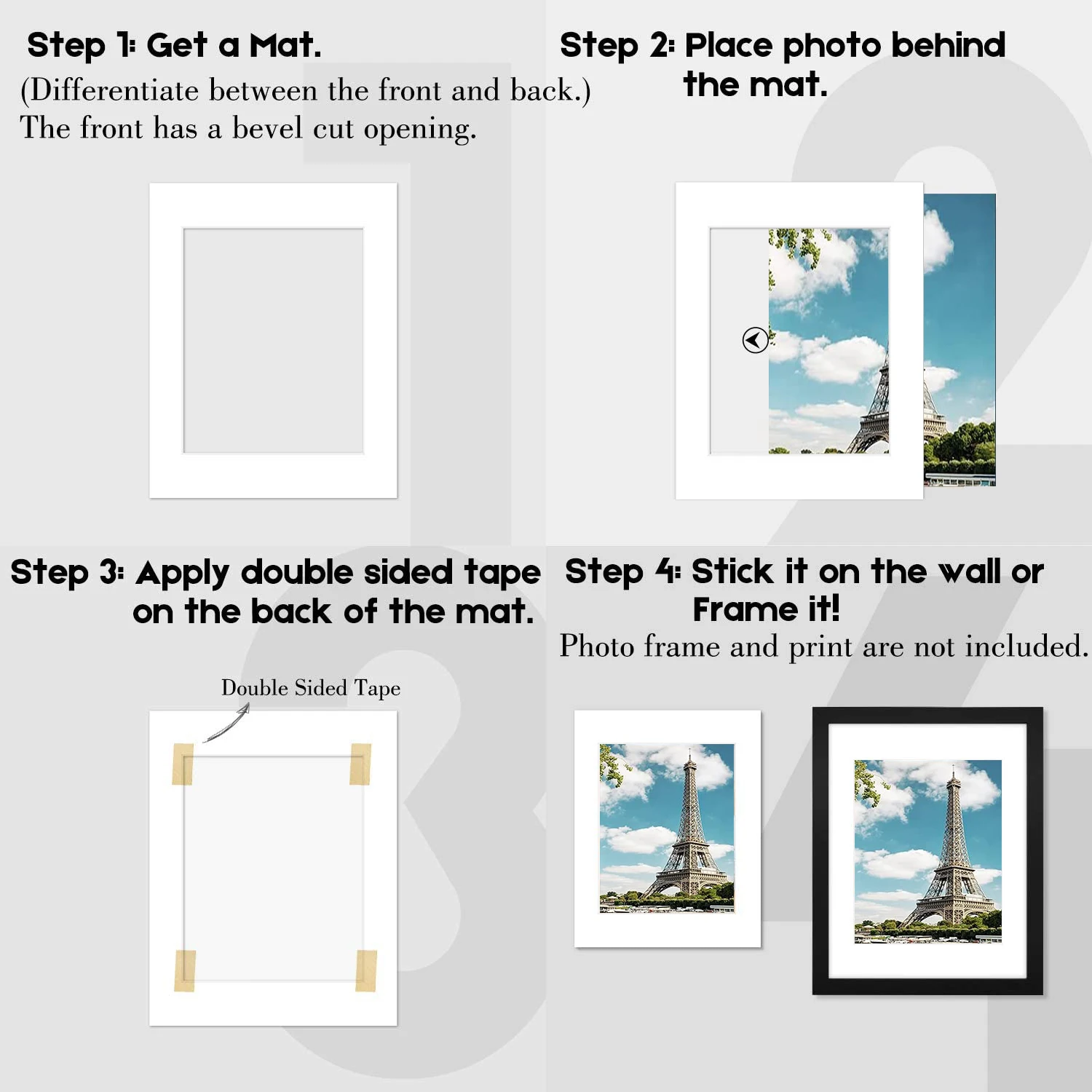 Wholesale  paper mount board Greeting card photo frame mat board MATBOARD