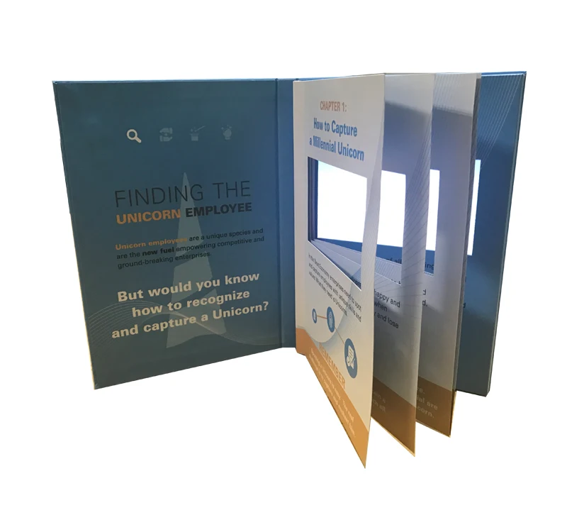 
Custom Logo Media Player Video Brochure Screen / LCD Screen Video Brochure 