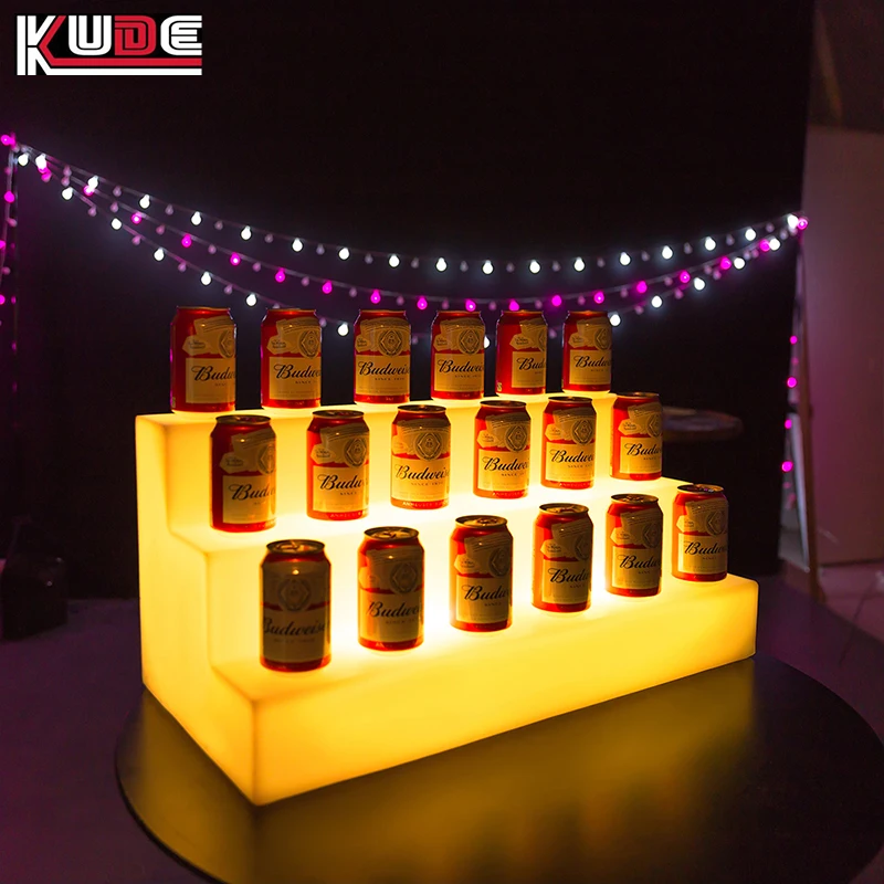 Waterproof 16 changing colors light up led ice bucket barrel cooler led tray led night light