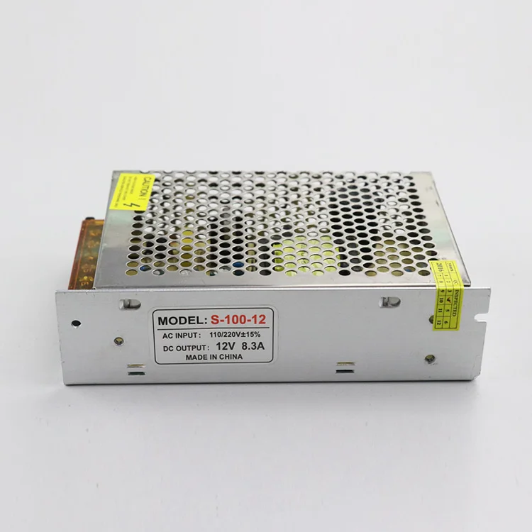 Switching 110V/220V AC to DC 12V 8.3A 100W Power Adapters Supply with CE FCC RoHS Certificate