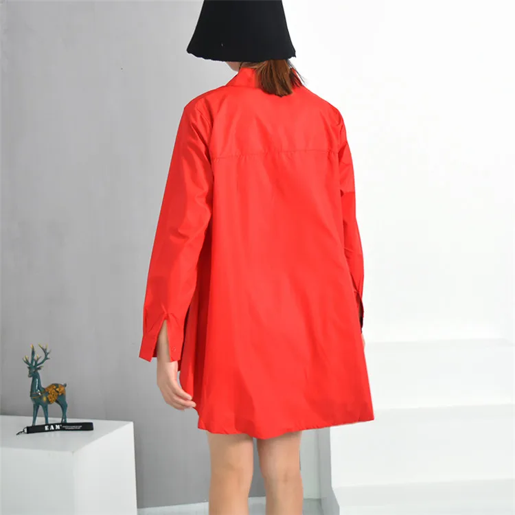 Shirts For Women Summer Stand Collar Ladies Shirts Long Sleeve Casual Loose Big Size Tops Double-Deck Shirt Women Blouse