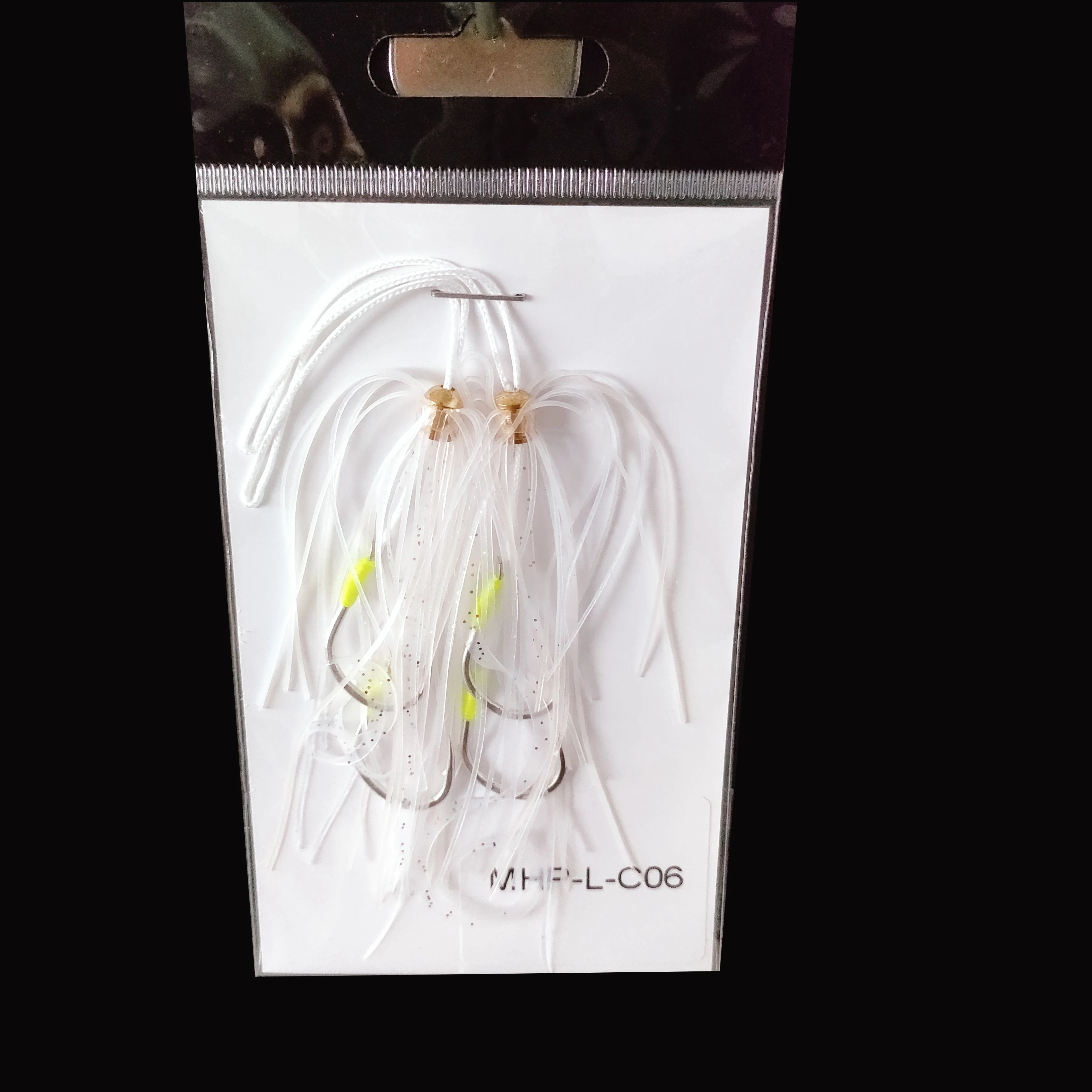 XINAAH013 high carbon steel hook rig fishing hook rubber skirt fishing accessories tackle