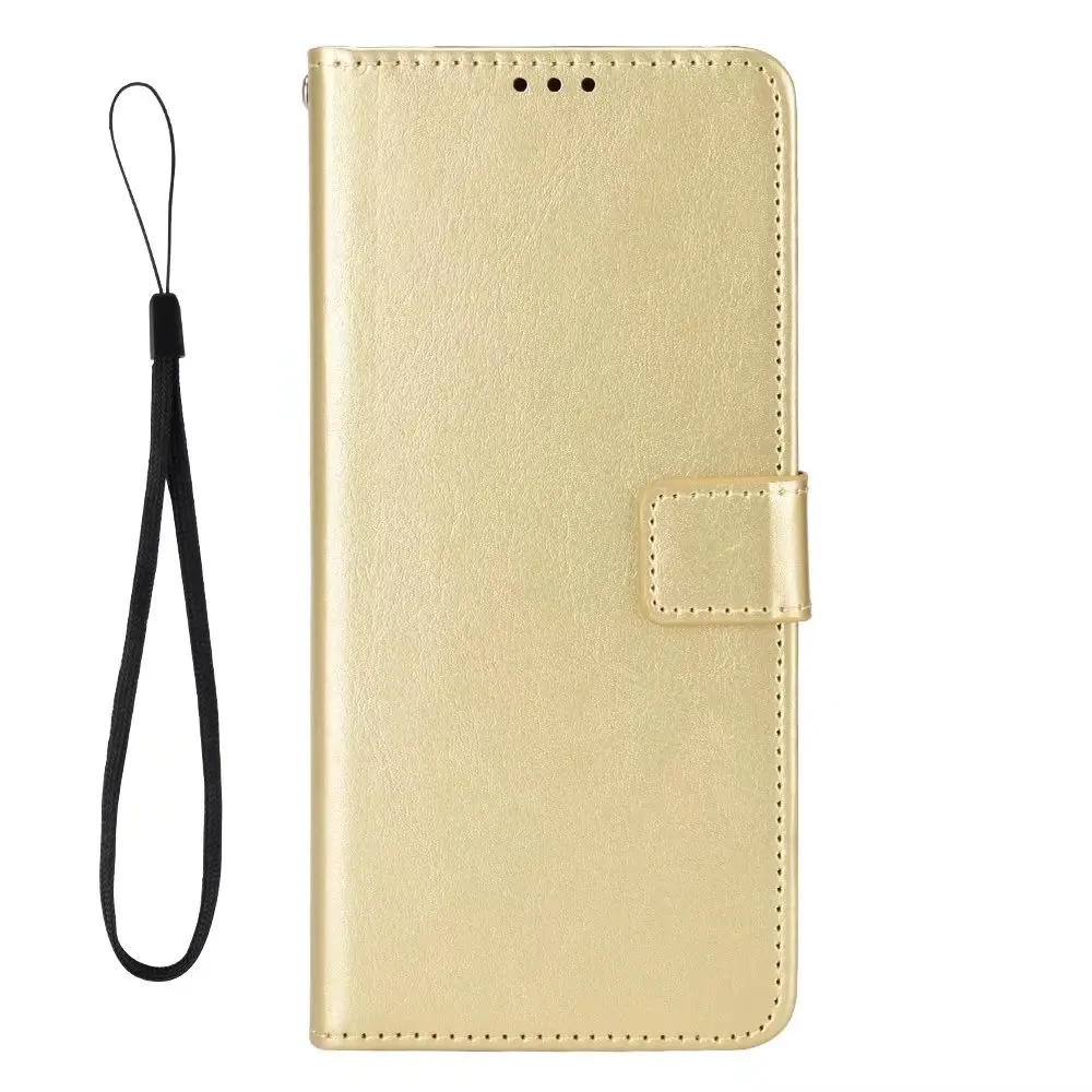 Luxury Wallet Crazy Horse PU Leather Flip Case Cover  For ZTE Blade A72/ V40 Vita