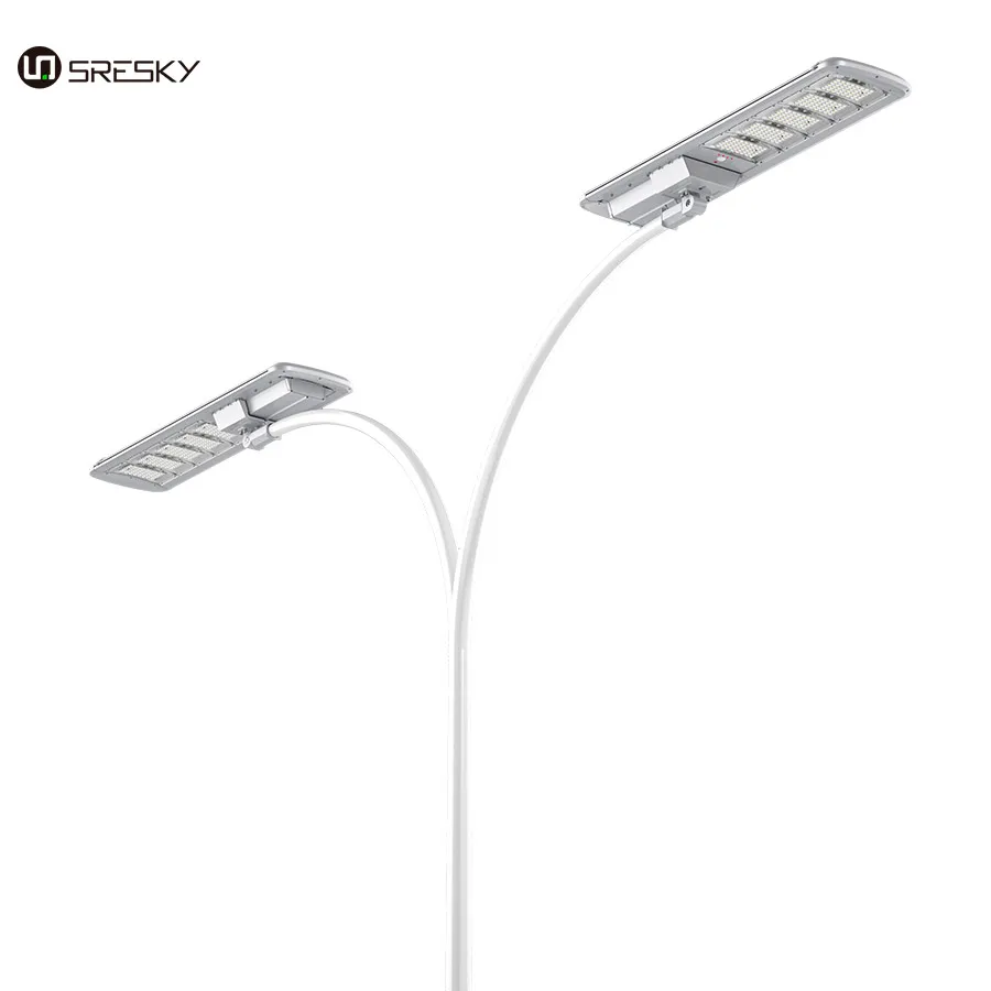 Sresky new design 40W all in one integrated solar led street light with dust sweeping and snow cleaning function