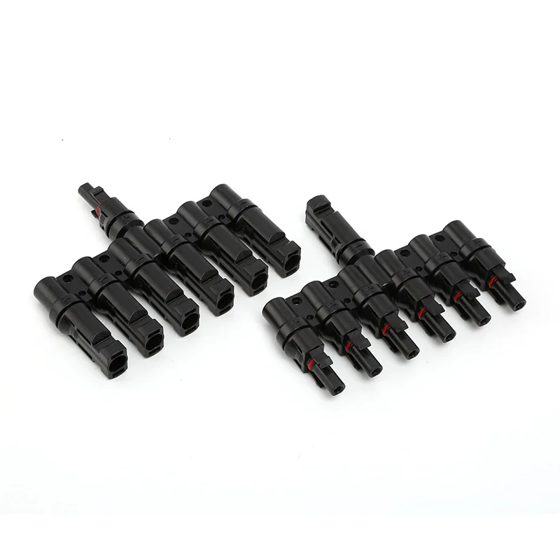 Qibu Seven-way Photovoltaic Connector wiring head One To Six Photovoltaic Power Generation System Male And Female Pv Connectors