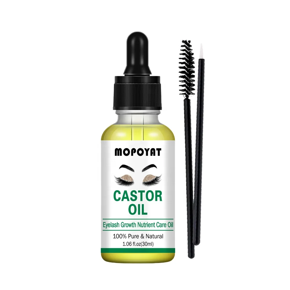 MOPOYAT Wholesale 100% Pure Castor Oil for Hair, Eyelash and Skincare, Organically Grown, Cold Pressed, Hexane Free