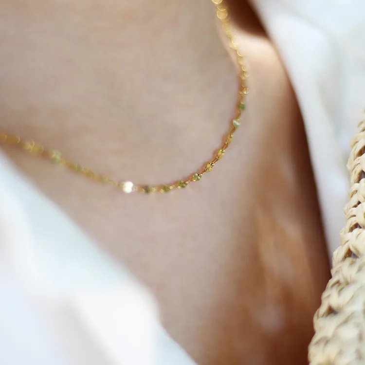 Stainless Steel Cable Beads Chain Cuban Link Chain Necklace Herringbone Chain with Lobster Clasps for DIY