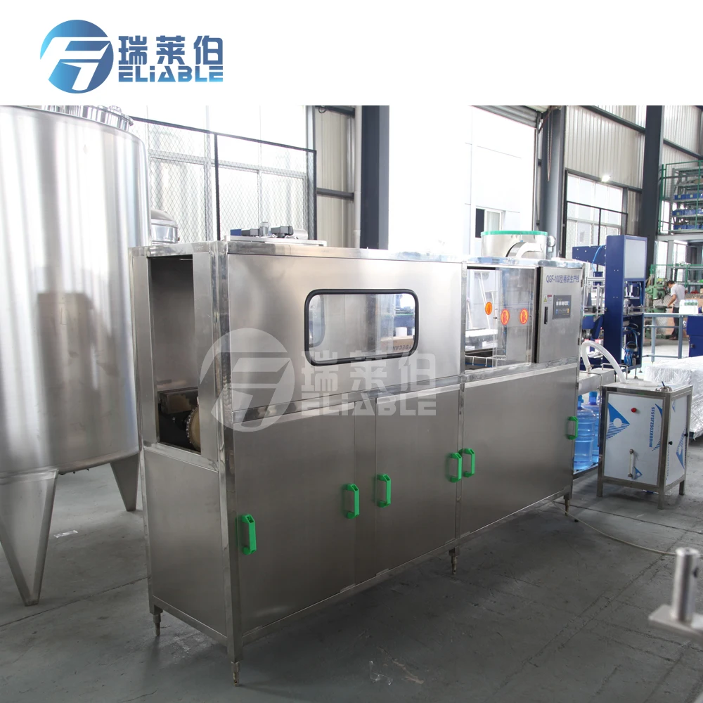Zhangjiagang reliable supplier 5 Gallon bottle pure drinking mineral water filling / bottling machine complete line price