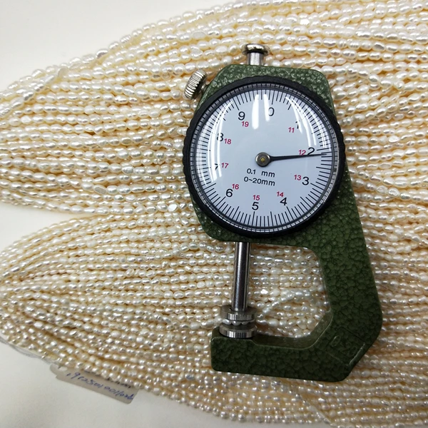 
Cheap Wholesale 2-2.5mm Small Size Rice Pearl Strand Loose Rice Pearl 