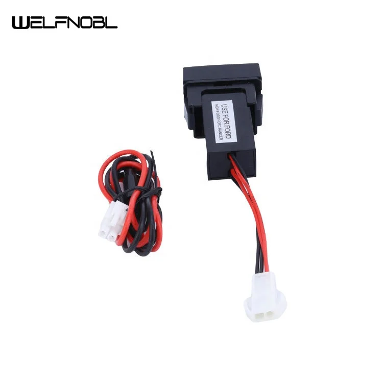 3.1A Output Led Indicator 24V 12V Dual USB car charger For Ford Mobile Fast Charge