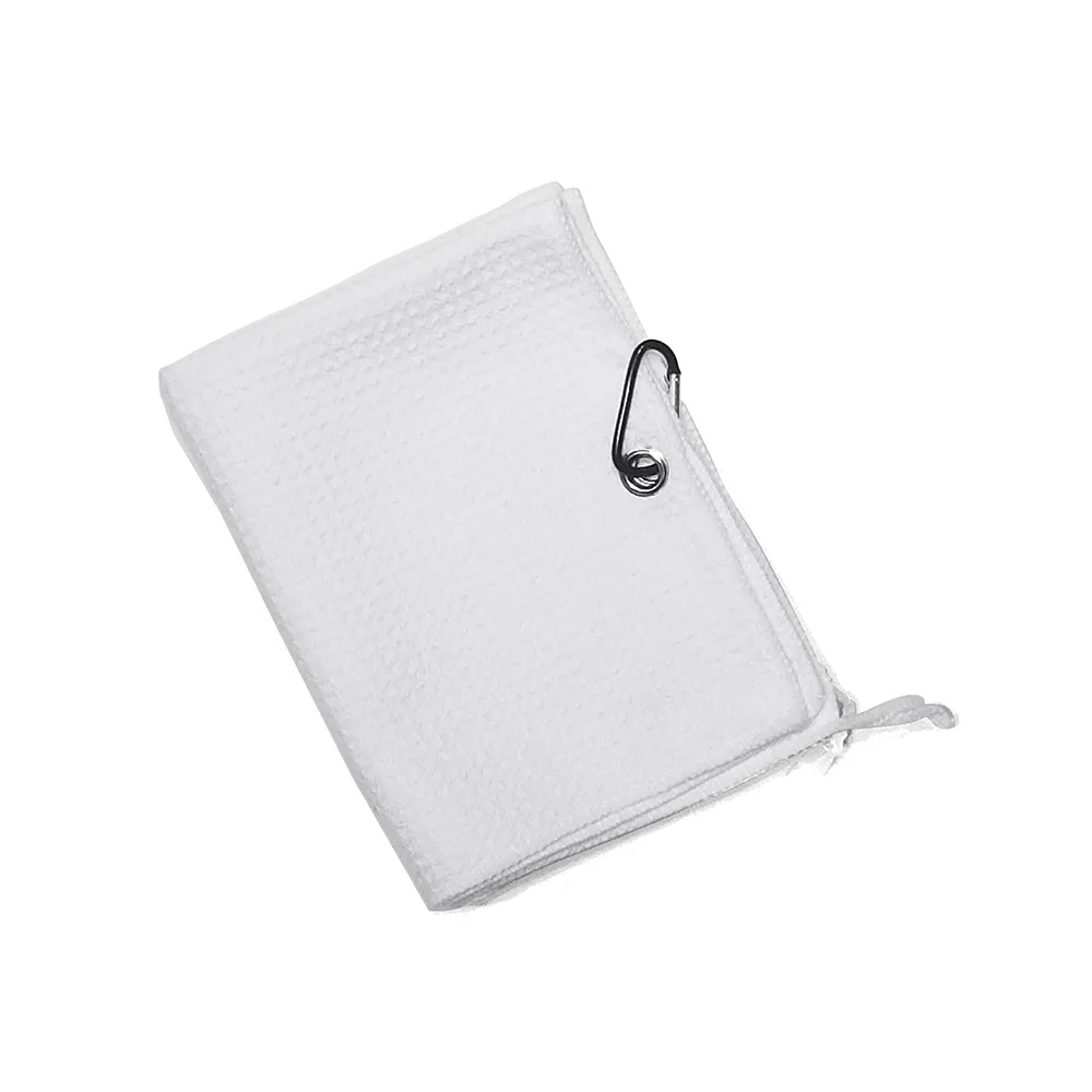 Sublimation blank Microfiber Golf Towel with hook, blank White Cooling Towels for heat transfer printing