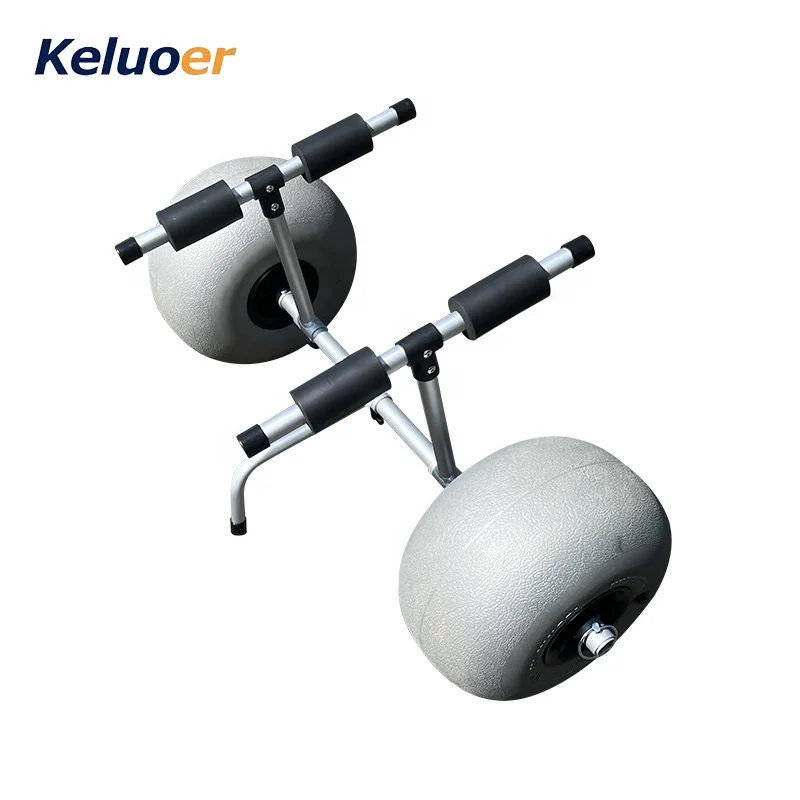 Removable Wheels Universal Canoe Hand Cart Aluminum kayak cart with balloon wheel