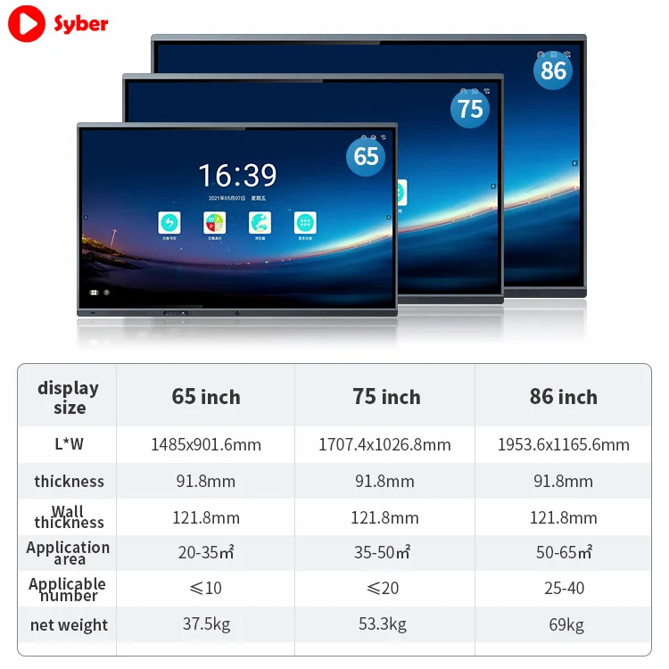 Digital Interactive Whiteboard Smart Board For School Or Office Whiteboard