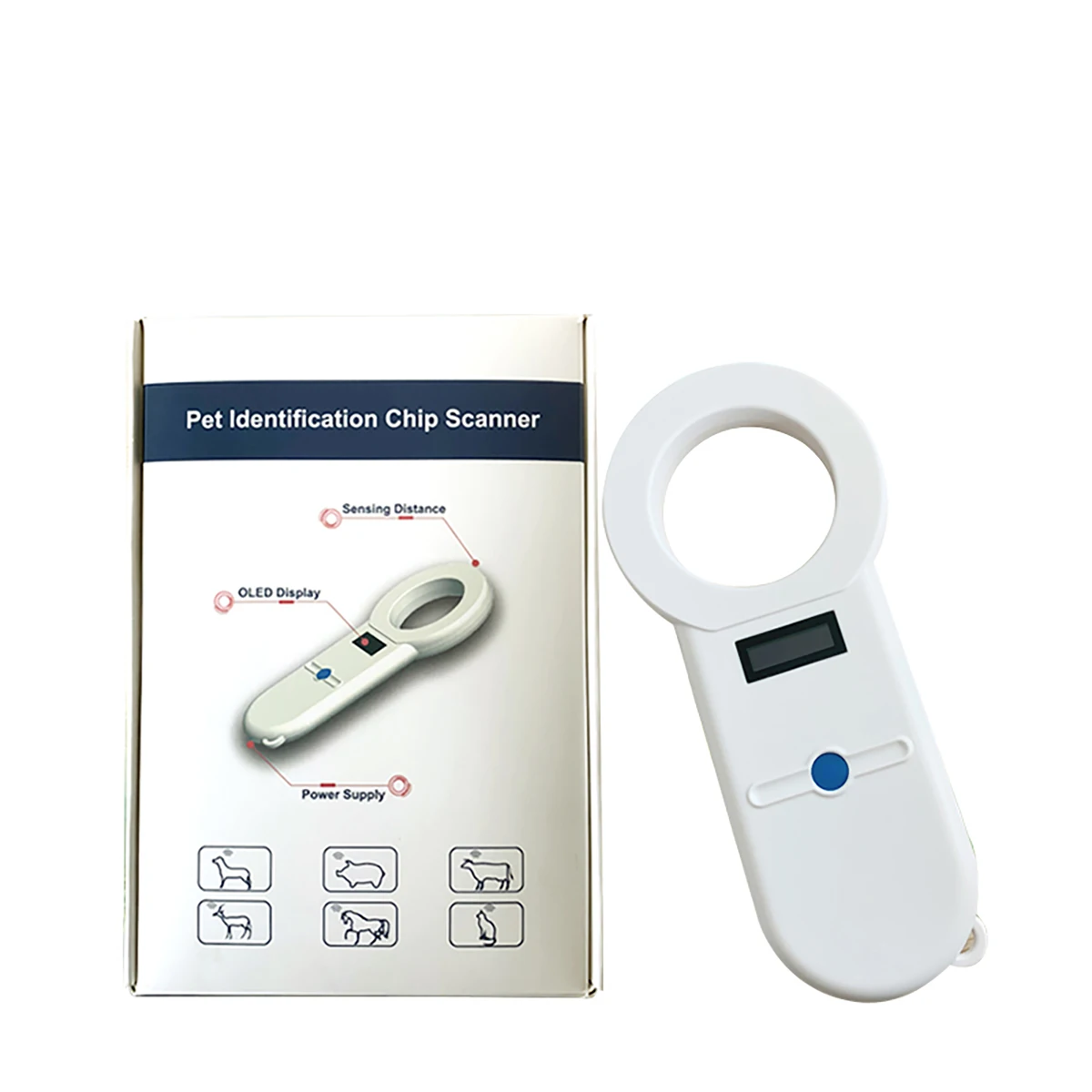 Pet Microchip Scanner Handheld Animal RFID Reader PET chip scanner for Dogs and Cats MSLDI02