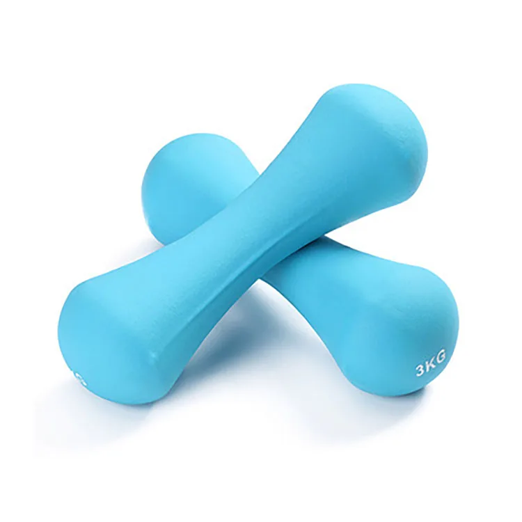 Hot selling fitness sports equipment Neoprene Rubber Weight Lifting Bone Dumbbells For Home Gym Equipment