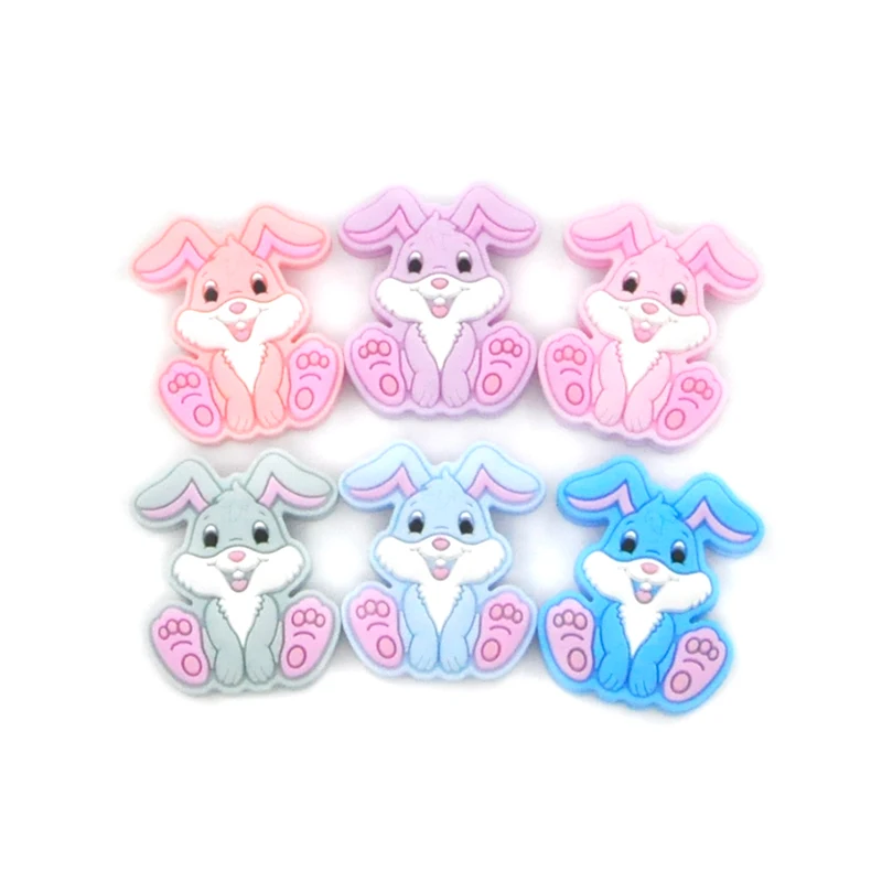 BPA Free Food Grade Silicone Teething Beads Soft Chewable Teether Silicone Beads Baby