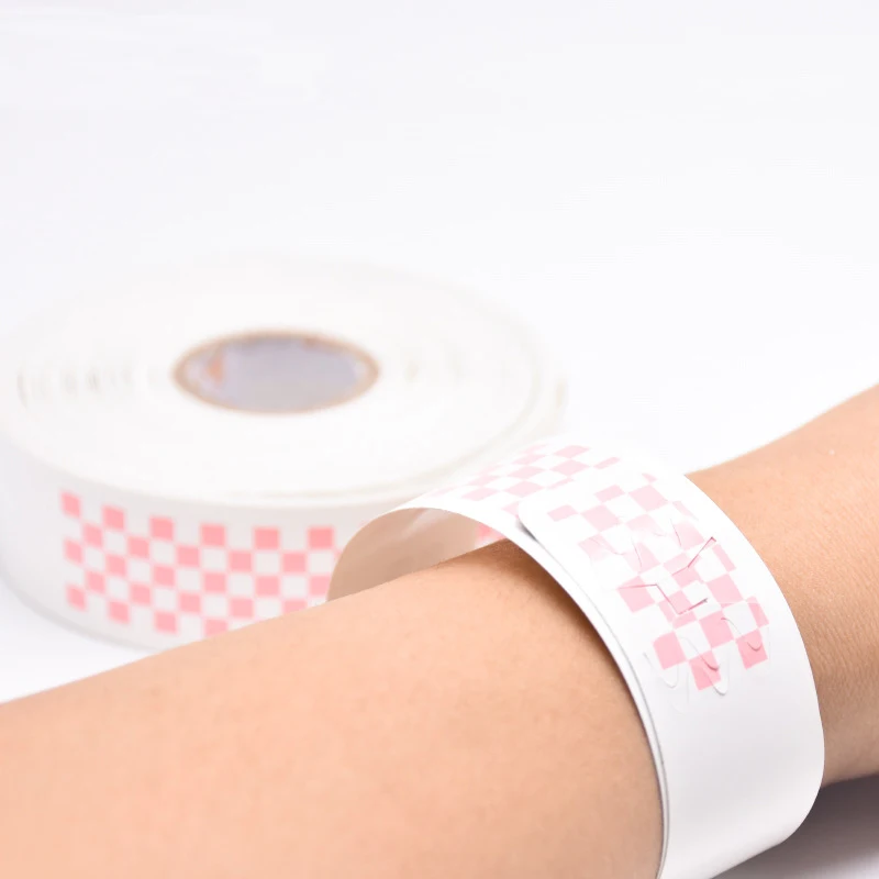 Custom Logo Wholesale Printable Thermal Waterproof Concert Festival Color Tear Resistant Paper Tyvek Wristband For Printer