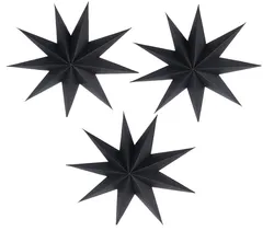 GiveU 9 Pointed Paper Star Lanterns 12 Inch Hanging Lampshade for LED Light Wedding Birthday Party Decor