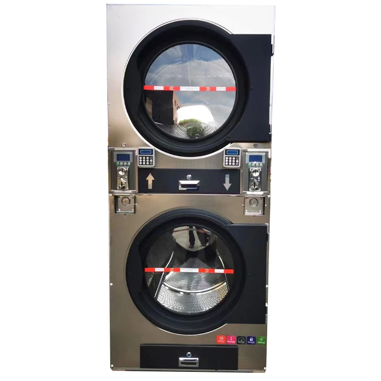 High Efficiendy Portable Coin Operated Clothes Washer And Dryer Laundry Equipment For Apartment