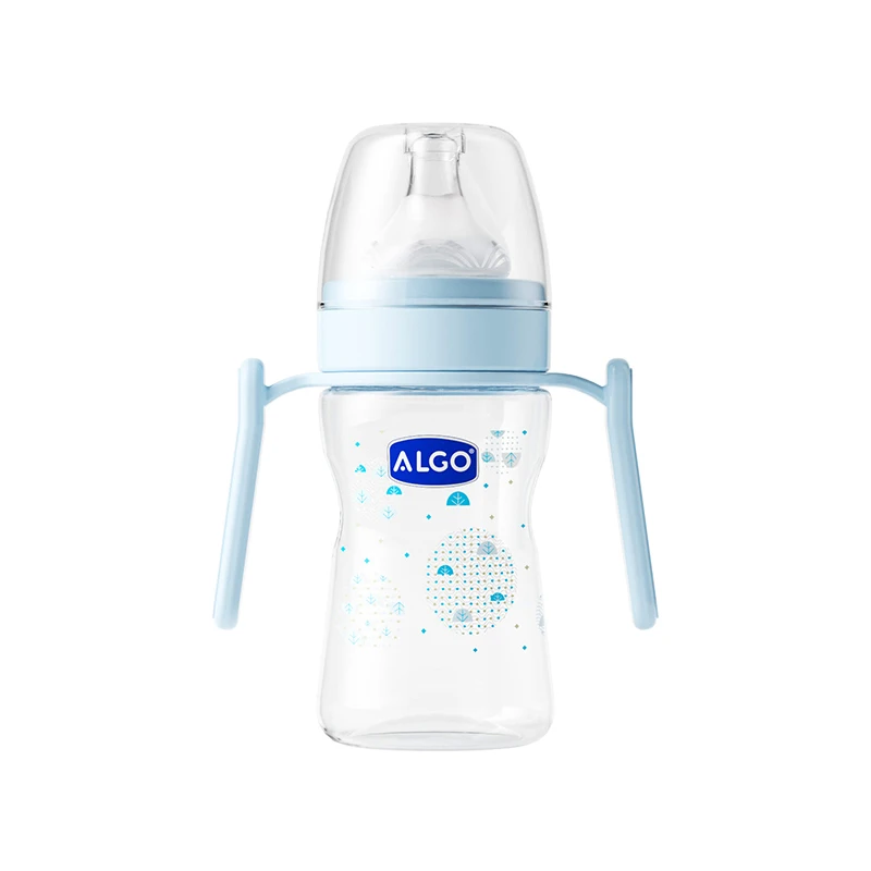 ALGO factory new arrival baby bottle,plastic baby feeding bottle