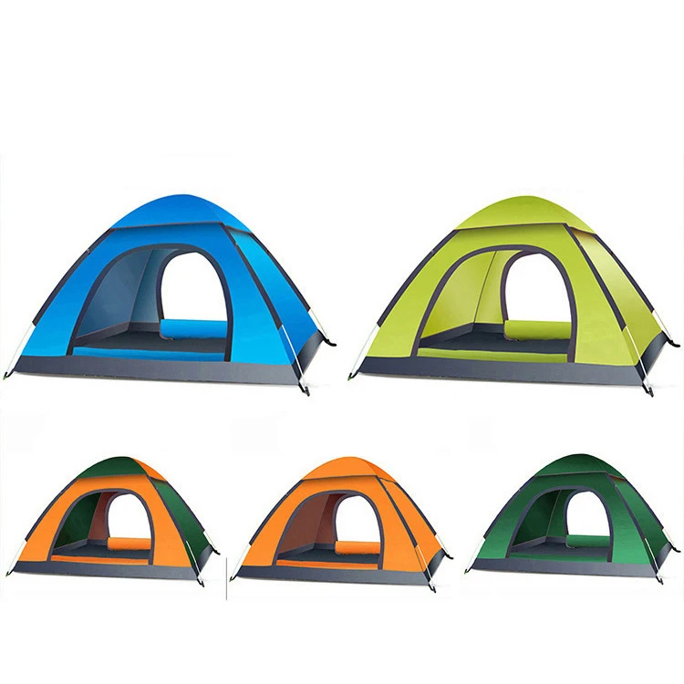 Foldable Outdoor Pop Up Tent 4Person Custom Automatic Portable Waterproof Automatic Stretch Tent Pop Up Tent