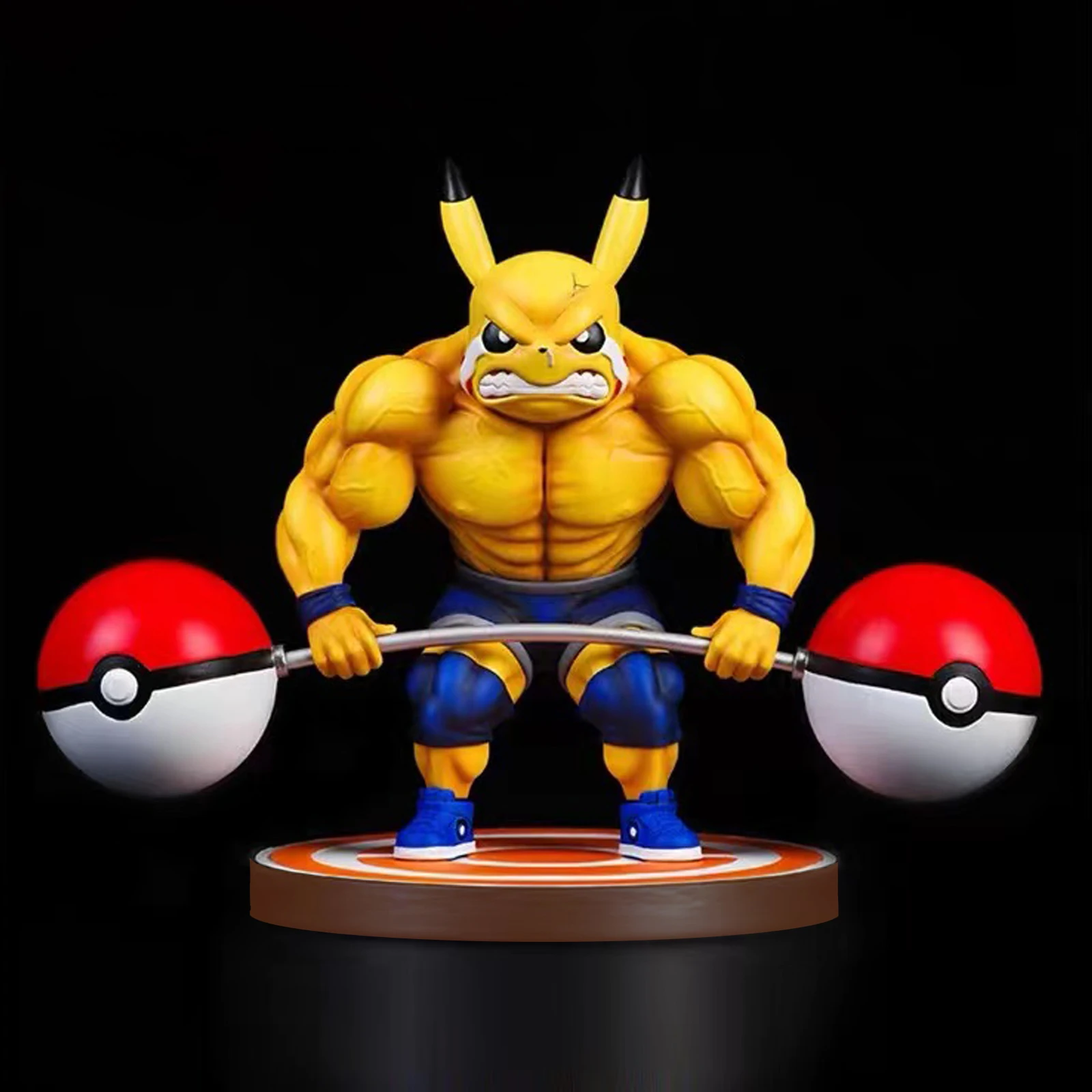 Anime figure toys Two heads P1KACHU Muscle model GK PVC Figures Toys