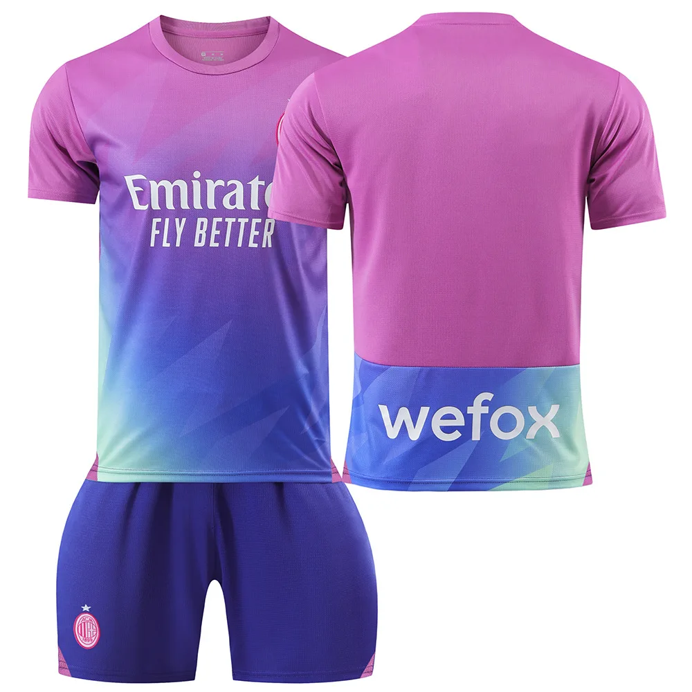 Factory customized football jersey AC 2 away kit size 9 Giro 10 Leo 11 Prisic 19 Teo football jersey