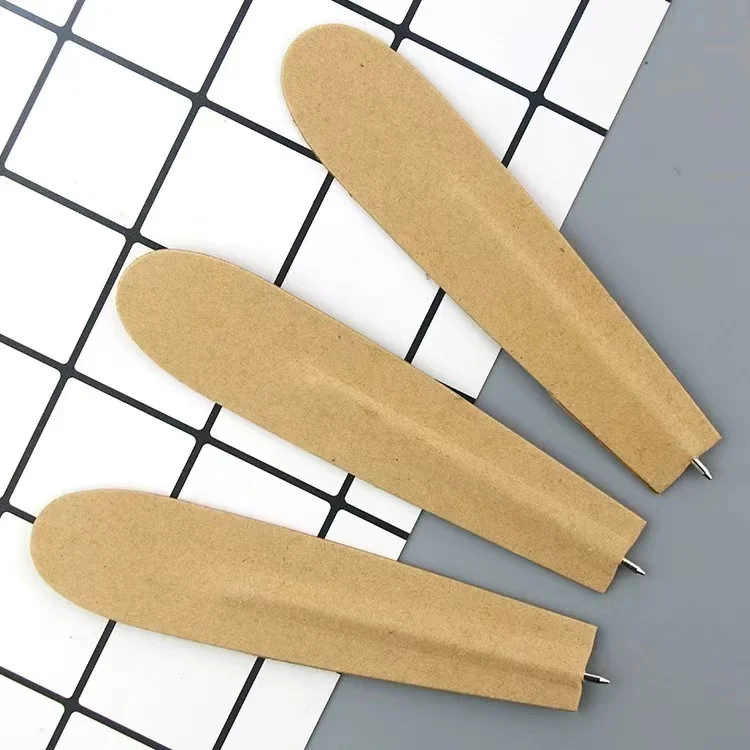 cheap promotion promotional  flat  ECO  paper  customized  bookmark pens  with logo