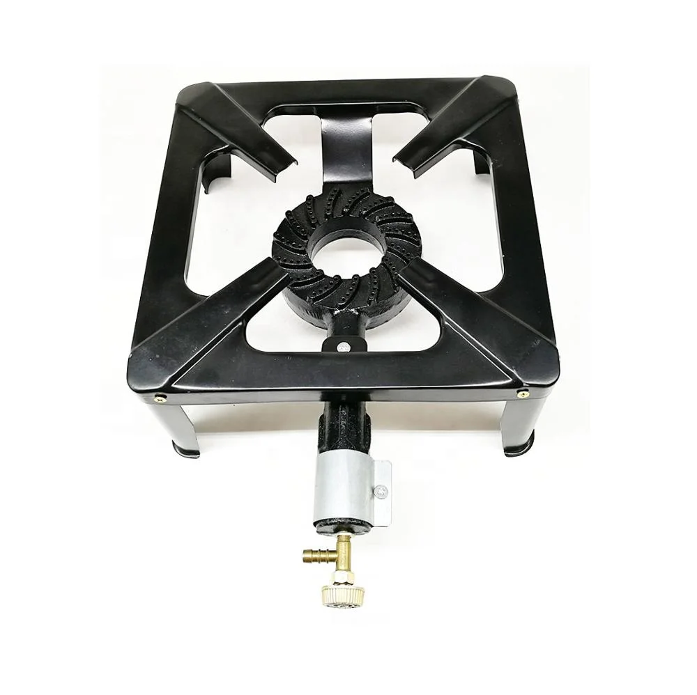 outdoor camping propane burner cast iron gas cooker wok stove italy model