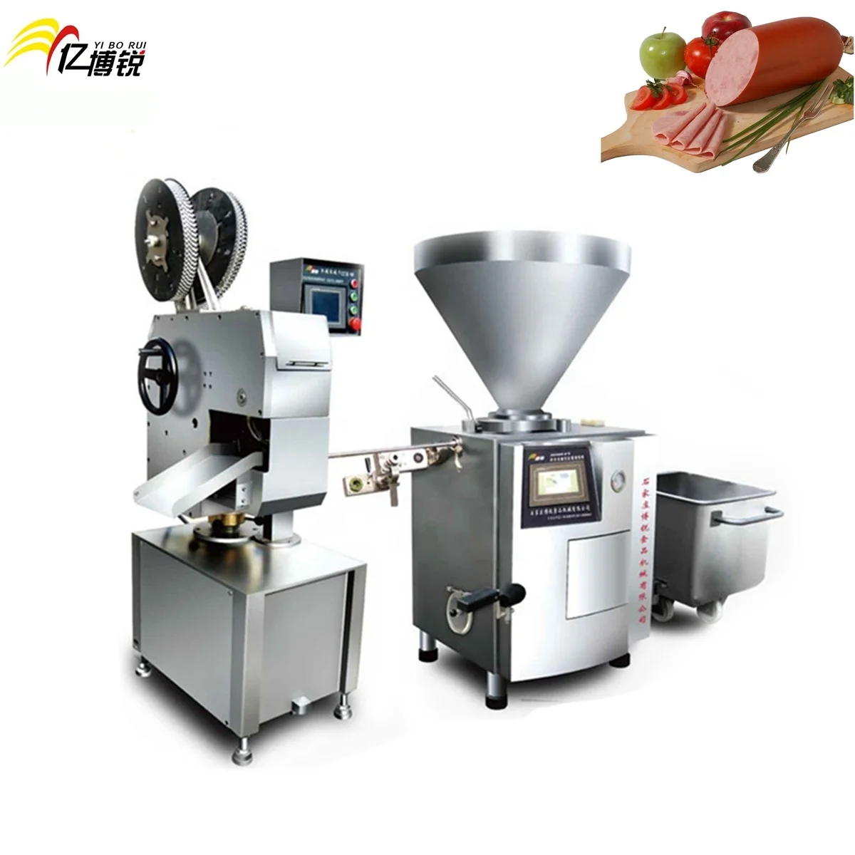 Best-Selling Electric--mechanical Double-clip (great wall) Sausage Ham Filling Clipping making Machine for sale