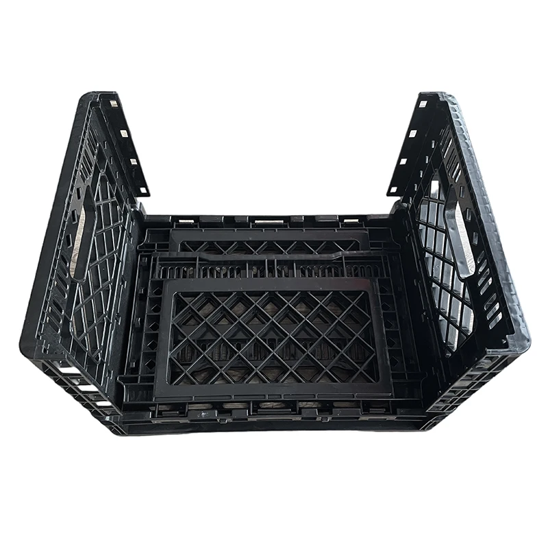 Collapsible Moving Boxes Bread Milk Crate Plastic Scrap, Shipping Storage Logistic Box Foldable Plastic Crates