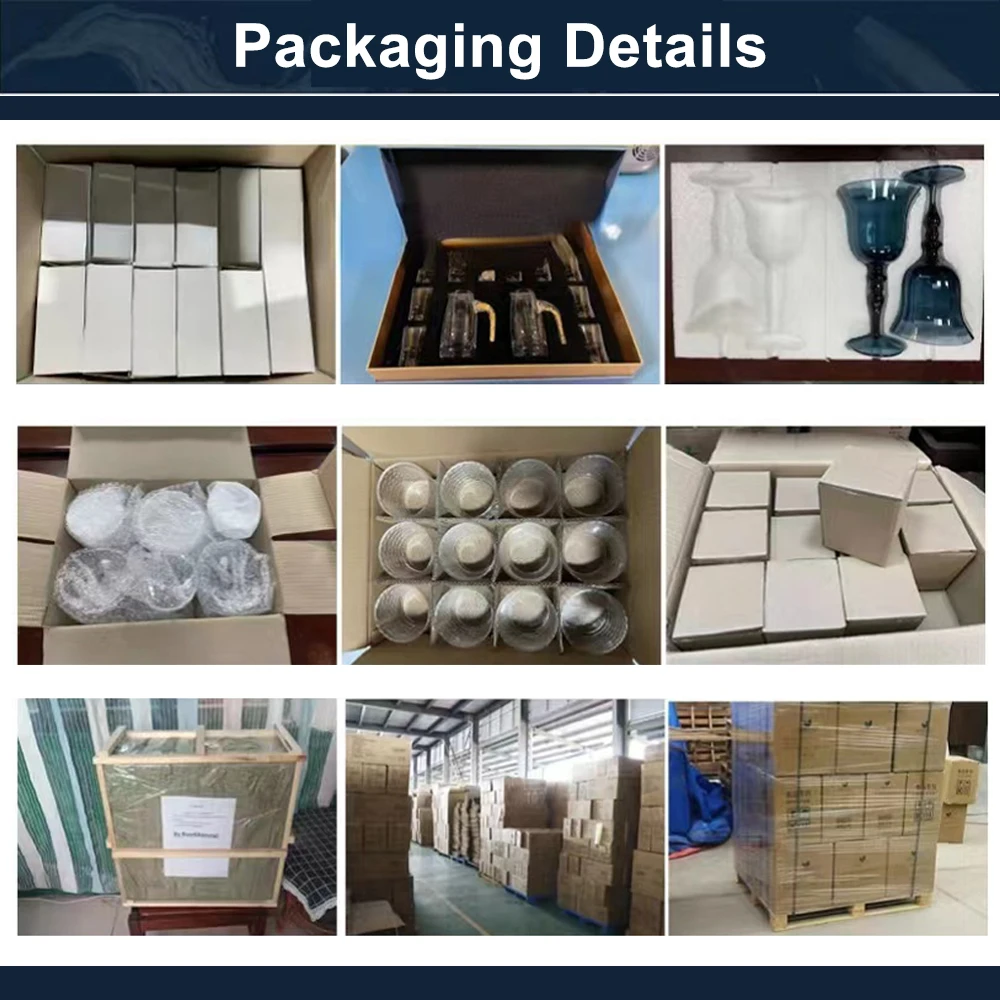 Creative gold rimmed goblet glass gift different capacity red wine glass for weddings restaurants party