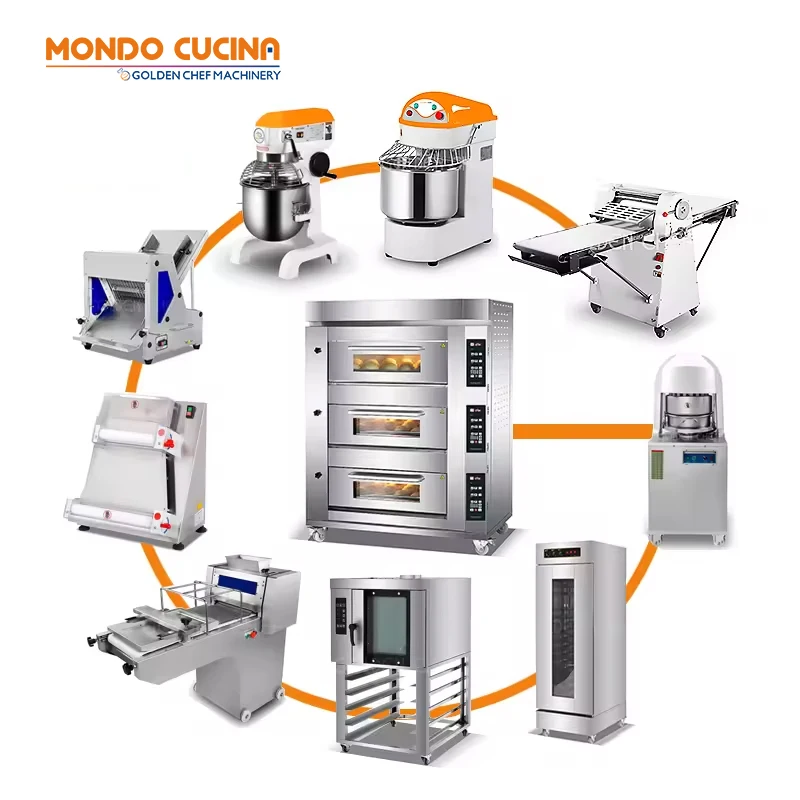 Golden Chef China Commercial Bakery Equipment Bread Cutter Machine Automatic Bread Baker Machine
