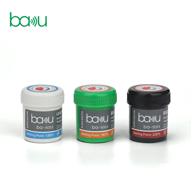 Lead free solder paste BAKU ba-5052/ba-5053/ba-5054 high impedance soldering paste flux