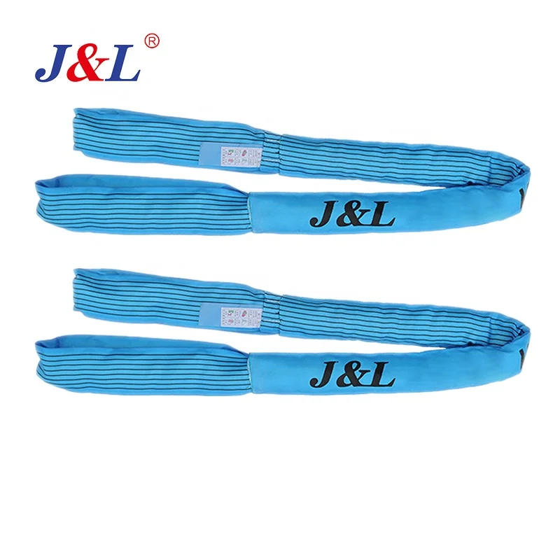 JULI EN 1492 endlsess round slings high quality 100% polyester lifting polyester round sling