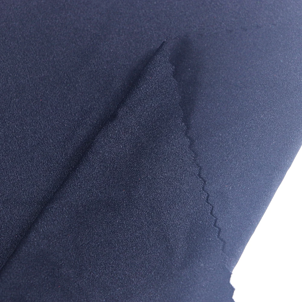 4 Way Stretch Fabric Wholesale Stock High Quality 4 Way Stretch 85 Nylon 15 Spandex double Knit Fabric For Sportswear