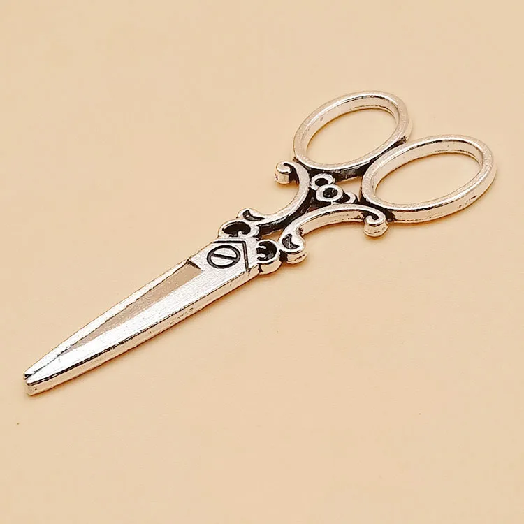 Antique Silver tone/Antique Bronze Hollow Scissors Pendant Charm/Finding  Bracelet Necklace Charm  DIY Accessory Jewelry Making