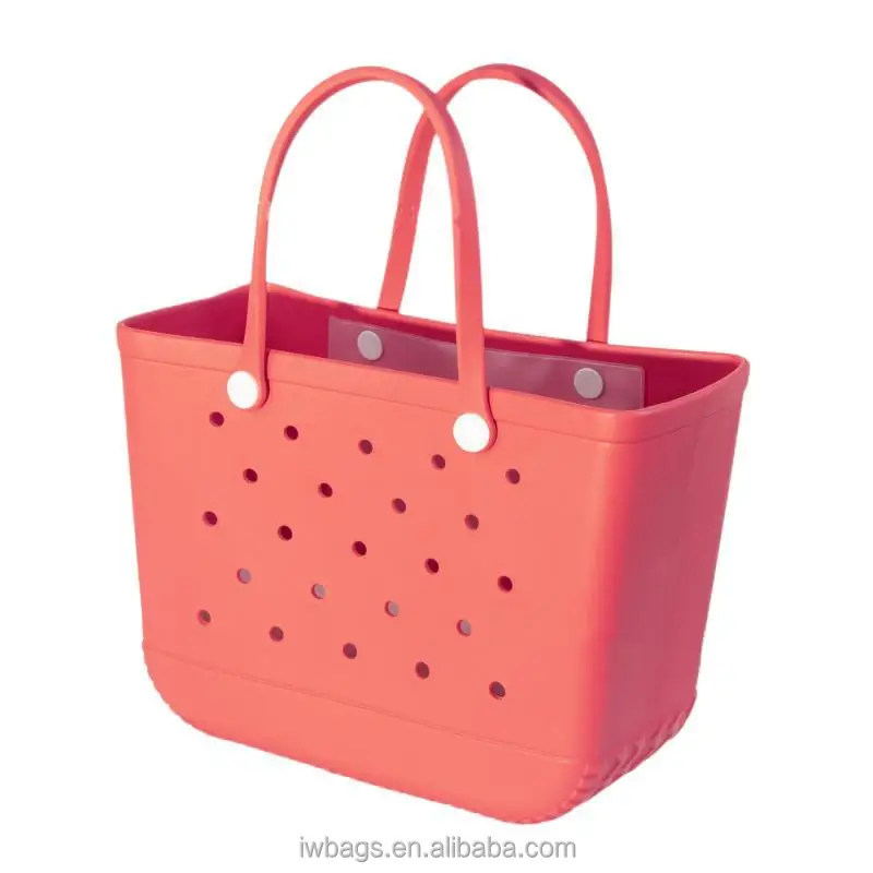 Factory Custom Bag OEM Women Summer Beach Bag Fashion Shopping Tote Shoulder Bag Waterproof EVA Silicone Jelly Candy Handbag PVC