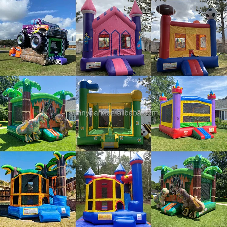 Outdoor Jump Jumper Inflatable Combo Children Inflatable Monster Truck Bouncy Castle Jumping Tractor Cars Bounce House