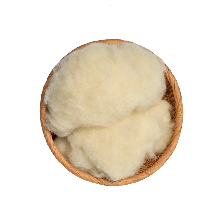 Natural White Scoured Merino Sheep Wool Fiber 19.5-21.5mic With Wholesale Price High Quality