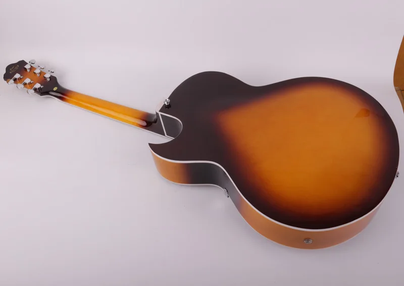 f maple jazz hollow body f hole sunburst electric guitar guitars