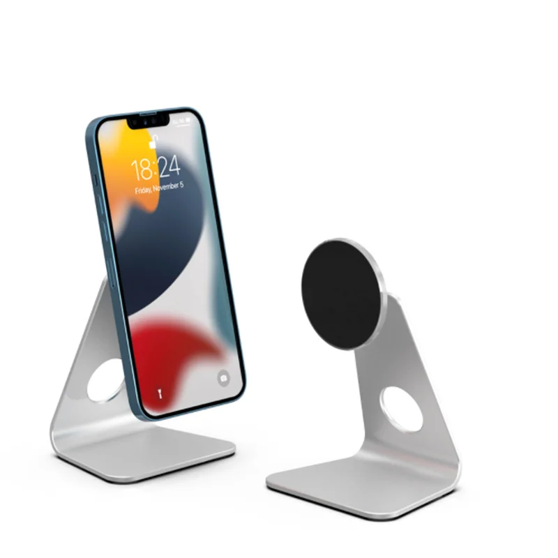 Magnetic Cell Phone Stand Height Adjustable Cell Fully Foldable Mobile Phone Holder Compatible with All Mobile Phone