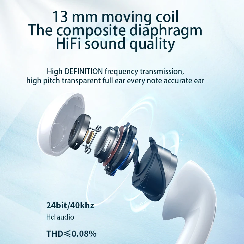 Private Custom XY-90 Transparent Wireless Earphone V5.1 Headphones TWS In-ear Earbuds Stereo Sports Waterproof Gaming Headset