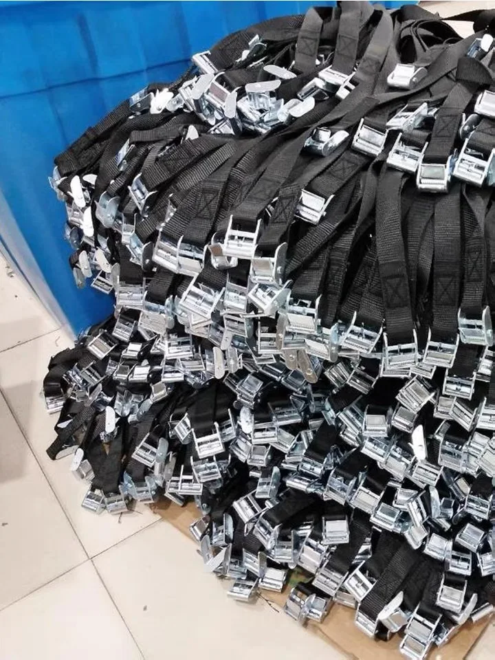 load-bearing capacity 500kg 25mm Metal Cam Buckle Tie Down Lashing Endless Straps used for car tightening goods