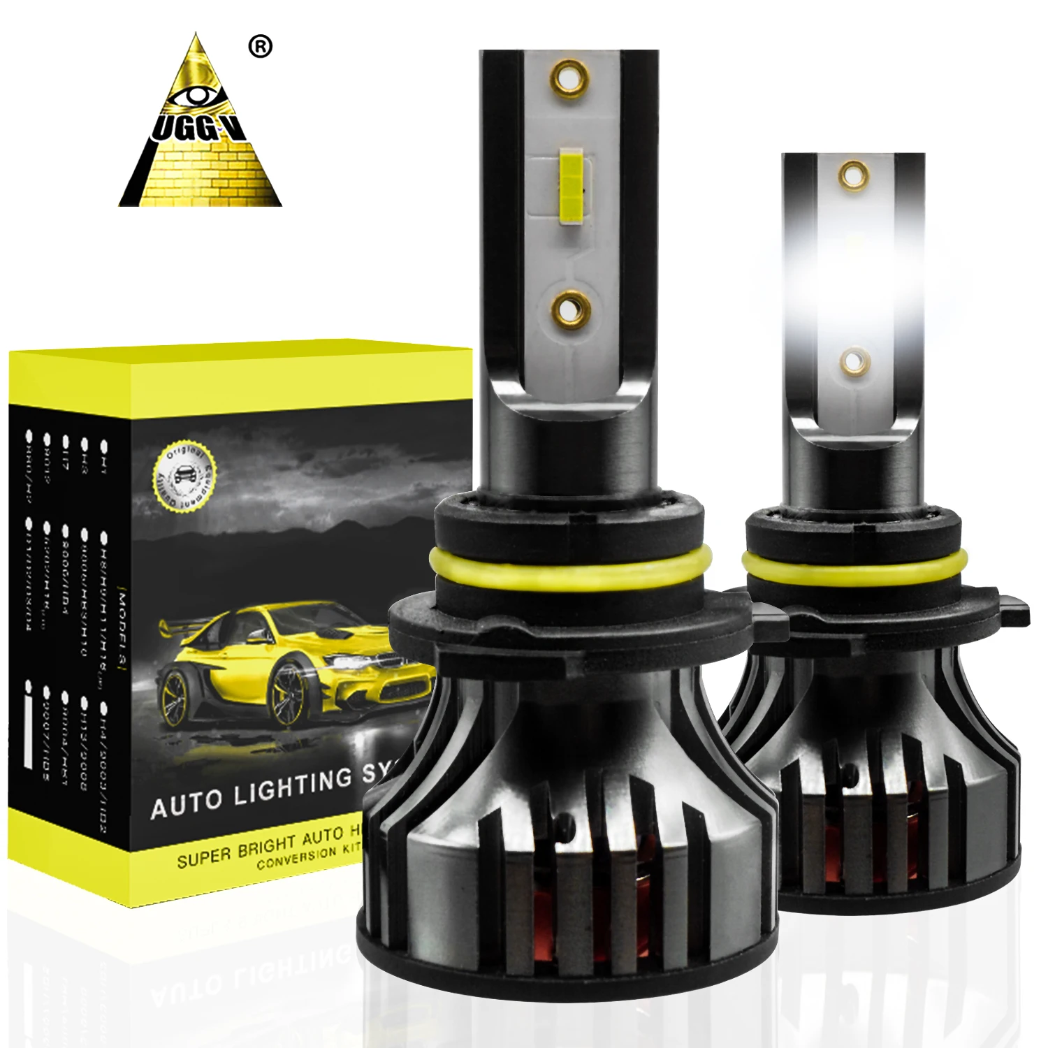 LED Para Autos UG5S H4 H7 H11 9005 9006 Faros LED Auto 80 Watts 9000lm With CE ROHS Certificate