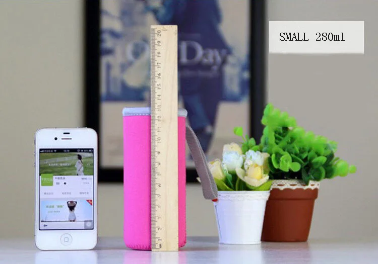 Custom Logo Drink water bottle Sleeves Cooler Neoprene thermos sleeve