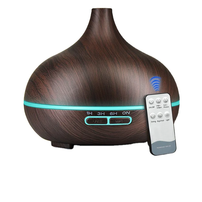 300ml Black Nebulizer Aroma Essential Oil Desktop Diffuser Wooden Bamboom Humidifiers