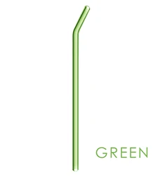 Eco Friendly Pyrex Reusable High Borosilicate Glass Straws Glass Straws And Glass Drinking Straw Set With Custom Logo