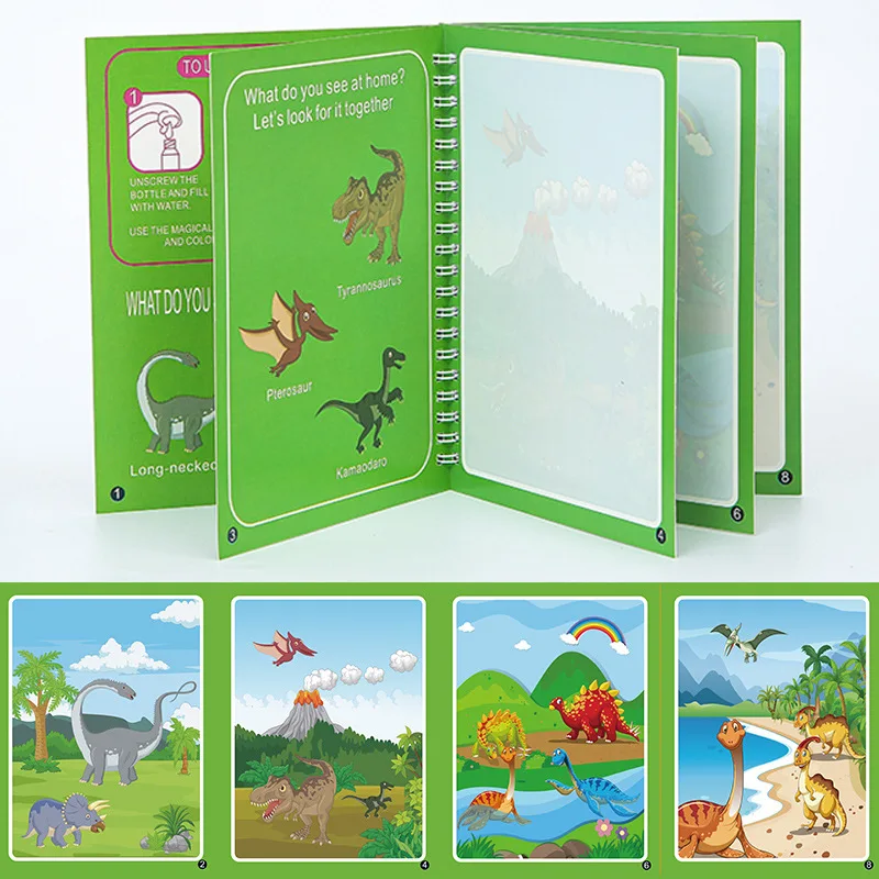 Wholesale Factory  Magical Water Painting Drawing Book Coloring Water Coloring Drawing Book Toys for Kids